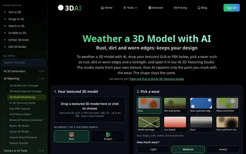 3D Model Weathering page