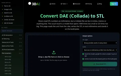 DAE to STL page