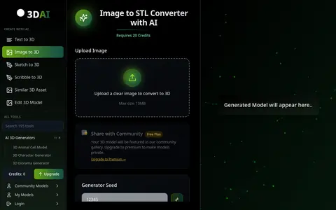 Image to STL page