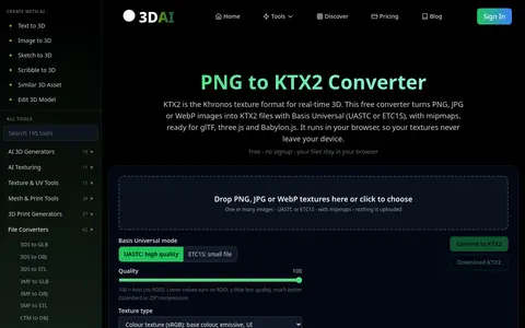 PNG to KTX2 page