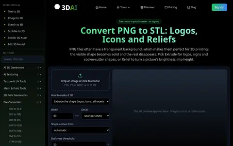 PNG to STL page