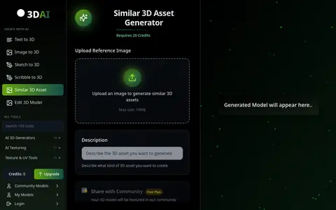 Similar 3D Asset page