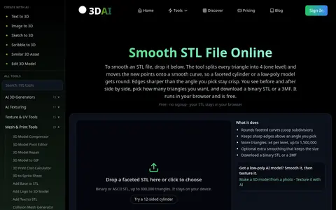 Smooth STL page