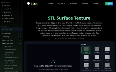 STL Surface Texture page