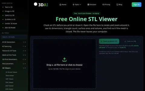 STL Viewer page