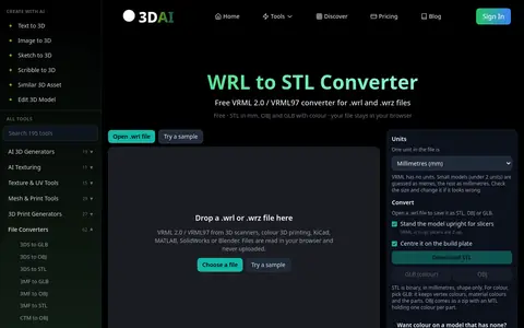 WRL to STL page