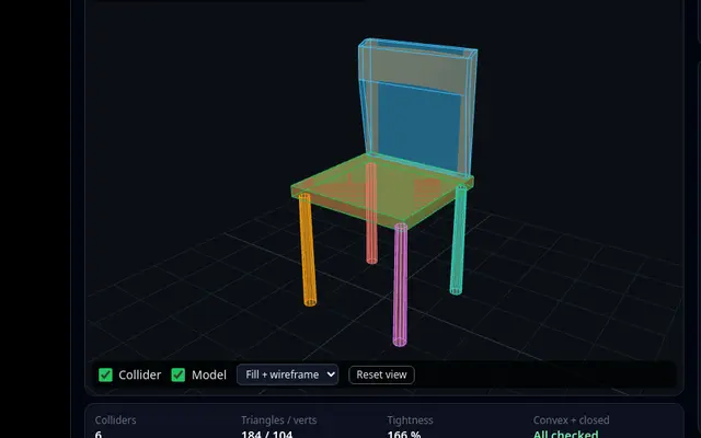 Collision Mesh Generator on The3DAI