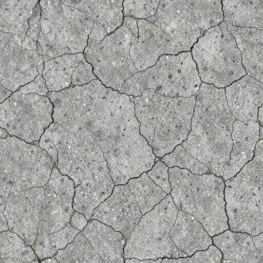 Seamless cracked asphalt texture