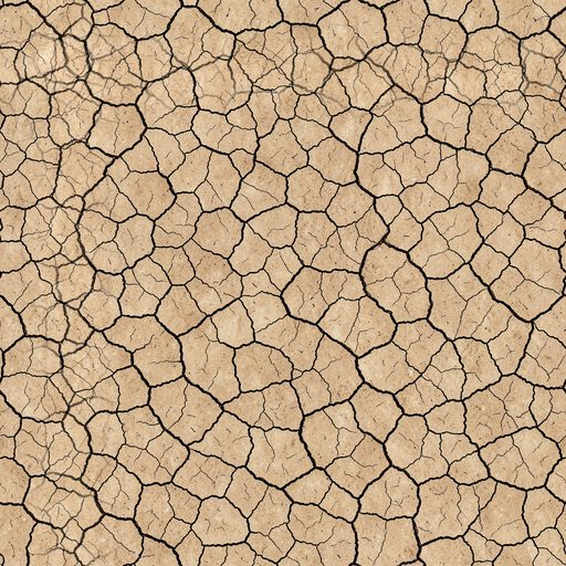 Seamless dry cracked earth texture