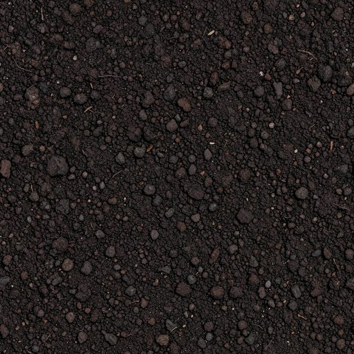 Seamless dark garden soil texture