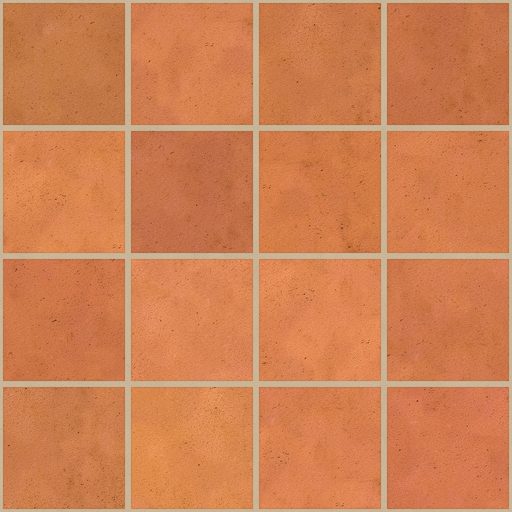 Seamless terracotta tiles texture