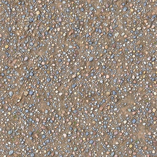 Seamless gravel path texture